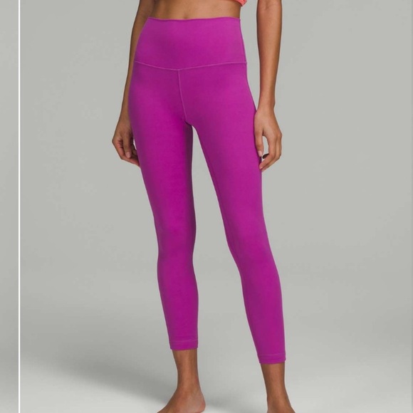 guc Lululemon Athletica align high-rise pant 25 inch Leggings 6 vivid plum - Picture 11 of 13